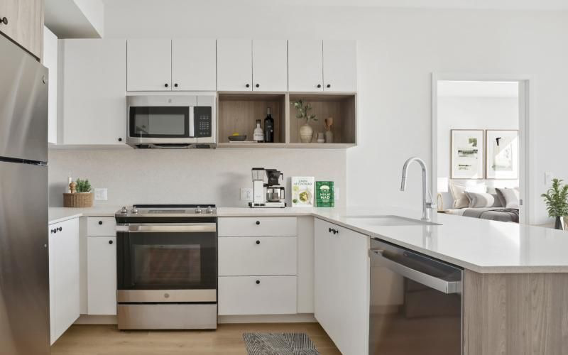 Luxury furnished studio apartment in Downtown Jersey City, Downtown Jersey City, NJ for corporate rentals - View 1 of 3